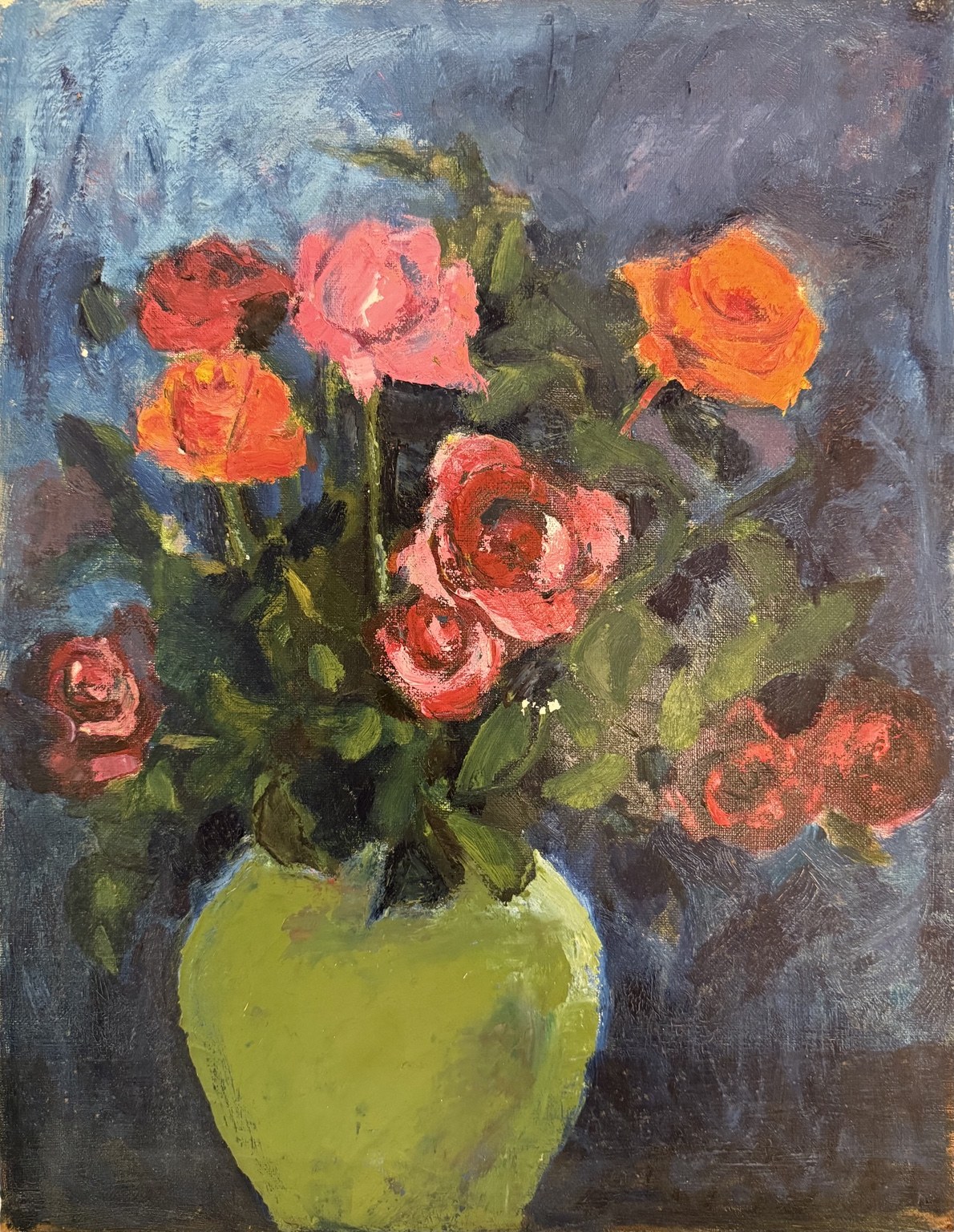 Yoko Nakamura, Roses Unfolding into a Dark Sky