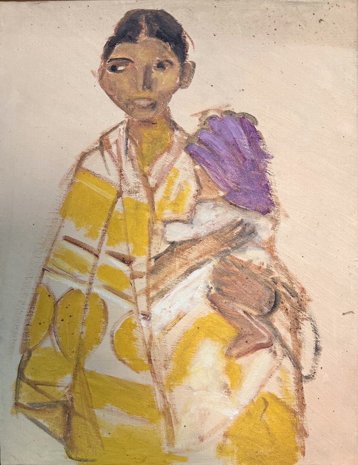 Yoko Nakamura, The Figure Holding a Purple Flower