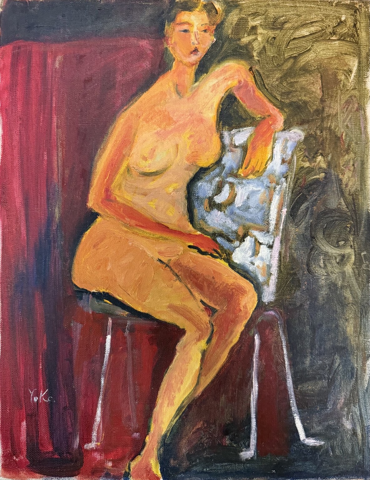 Yoko Nakamura, Beside the Red Curtain