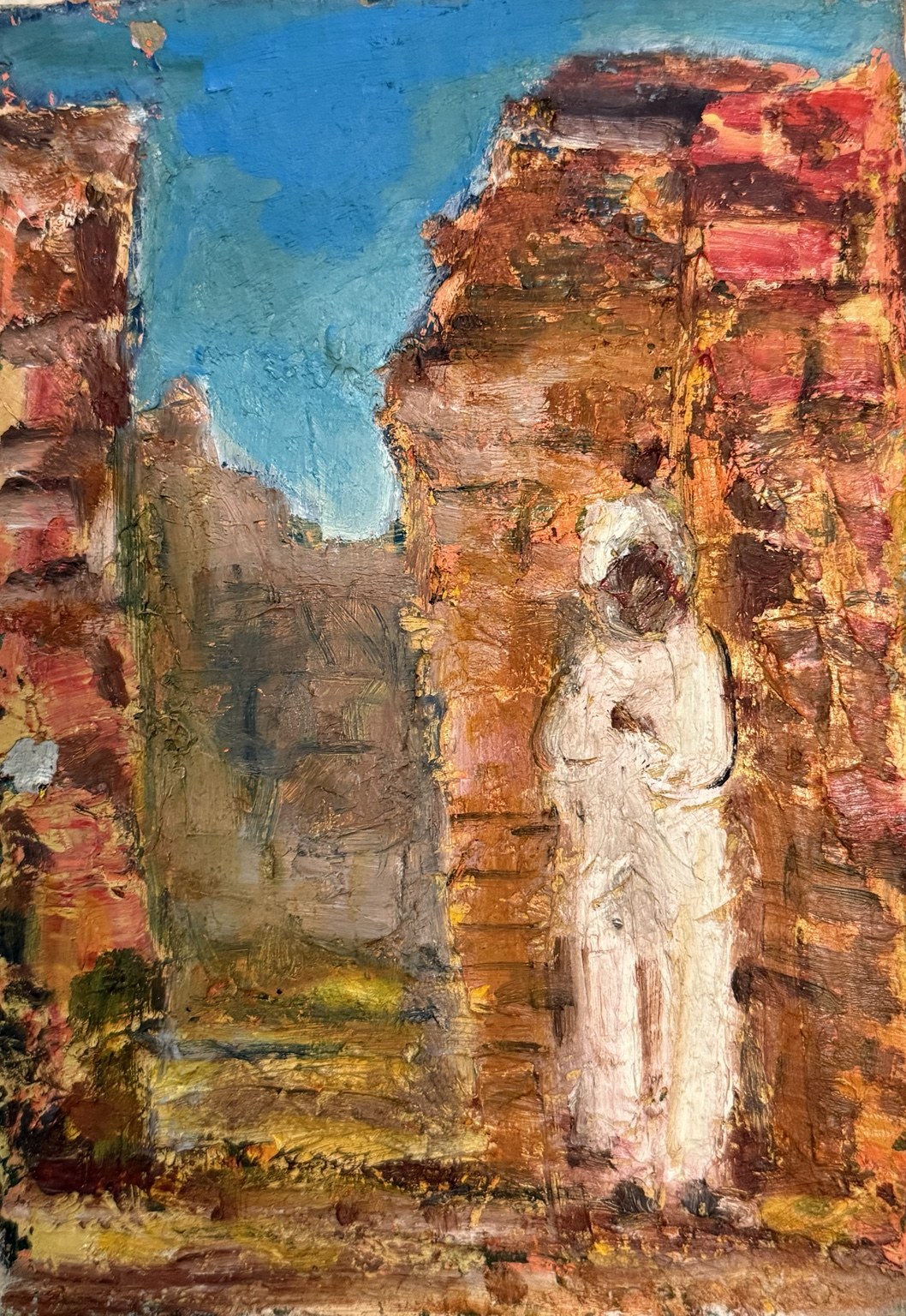 Yoko Nakamura, The White-Clad Traveller beneath a Blue Sky