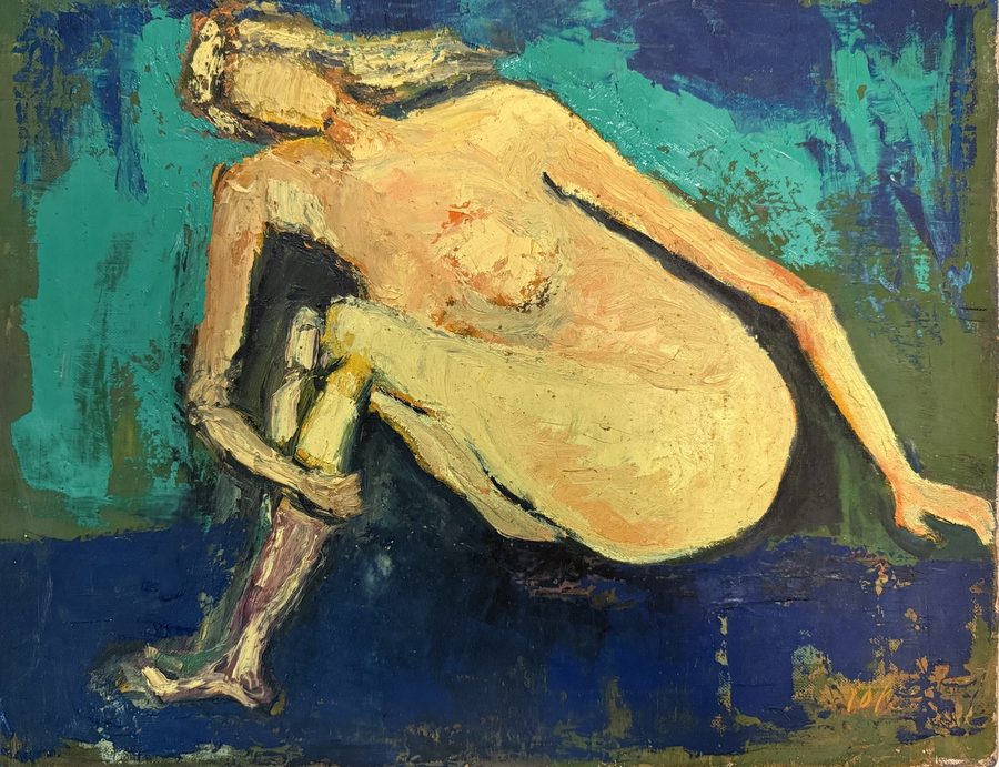 中村陽子《閉じた身体、青緑の夜》
